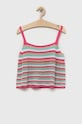 Παιδική μπλούζα United Colors of Benetton εμπριμέ ροζ 1236QH003.G.SEASONAL