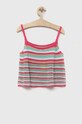 Παιδική μπλούζα United Colors of Benetton 1236QH003.G.SEASONAL ροζ SS23
