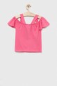 Детская хлопковая блузка United Colors of Benetton 3096C10CA.G.SEASONAL розовый SS23