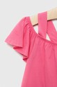 Дівчинка Дитяча бавовняна блузка United Colors of Benetton 3096C10CA.G.SEASONAL рожевий