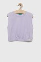 United Colors of Benetton top dziecięcy pozostałe fioletowy 37YKCH00P.G.SEASONAL