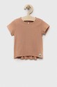 United Colors of Benetton t-shirt niemowlęcy wzorzyste beżowy 3QZGA1025.W.SEASONAL