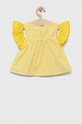 Παιδική βαμβακερή μπλούζα United Colors of Benetton 57KTGQ011.P.SEASONAL κίτρινο SS23