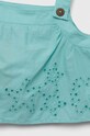 Дівчинка Дитяча бавовняна блузка United Colors of Benetton 5JO1GH002.P.SEASONAL бірюзовий