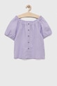 United Colors of Benetton bluza de in pentru copii uni violet 5OK4CQ01H.G.SEASONAL