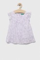 United Colors of Benetton bluza de in pentru copii cu modele violet 5SJAGQ00Z.P.SEASONAL