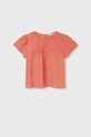 Mayoral bluza de bumbac pentru copii portocaliu 6193.8D.JUNIOR