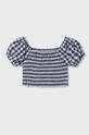 Mayoral bluza de bumbac pentru copii 6198.8G.JUNIOR albastru SS23