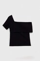 Fete Sisley tricou copii 3F7EX4002.G.SEASONAL negru