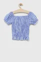 Дитяча бавовняна блузка Birba&Trybeyond блакитний