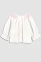 Παιδική βαμβακερή μπλούζα Coccodrillo λευκό