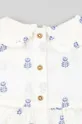 bijela Pamučna bluza za bebe zippy