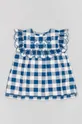 темно-синій Дитяча бавовняна блузка zippy Для дівчаток