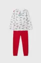 czerwony Mayoral piżama bawełniana dziecięca