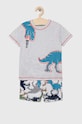 Dětské bavlněné pyžamo United Colors of Benetton potisk šedá 30960P04I.G.SEASONAL