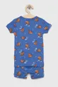 GAP piżama bawełniana dziecięca x Pixar niebieski