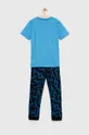 Detské bavlnené pyžamo Calvin Klein Underwear modrá