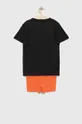 Μπλουζάκι και μποξεράκι Calvin Klein Underwear πορτοκαλί