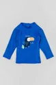 mornarsko modra Otroška dolga majica za kopanje zippy Fantovski