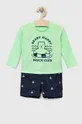 zelena Otroški kopalni komplet - kratke hlače in majica GAP Fantovski