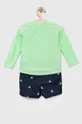 Detská súprava na kúpanie - šortky a tričko GAP zelená