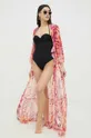 šarena Ogrtač za plažu s primjesom svile Guess Ženski