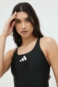 adidas Performance costum de baie dintr-o bucată 3 Bar Logo HS1747 negru