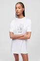 bela Spalna srajca Karl Lagerfeld Ženski