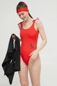 czerwony Calvin Klein jednoczęściowy strój kąpielowy Damski
