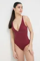 burgundské Jednodielne plavky Calvin Klein Dámsky