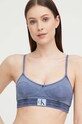 Plavková podprsenka Calvin Klein jemně vyztužené námořnická modř KW0KW01976.PPYX