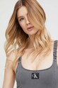 Odzież Calvin Klein jednoczęściowy strój kąpielowy KW0KW02072.PPYX szary