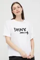 λευκό Μπλουζάκι πιτζάμας DKNY Γυναικεία