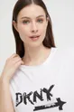 λευκό Μπλουζάκι πιτζάμας DKNY