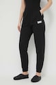 Dkny spodnie piżamowe dzianina czarny YI2822629