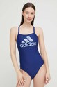 adidas Performance costum de baie dintr-o bucată Big Logo moale albastru HR4416