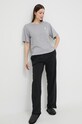 Dkny t-shirt piżamowy YI2422635 szary SS23