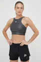 adidas Performance reggiseno sportivo Powerimpact grigio