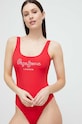 Ολόσωμο μαγιό Pepe Jeans Olena μαλακό κόκκινο PLB10479.217