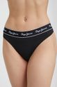 Pepe Jeans figi PEPE BIKINI dzianina czarny PLU10917.999