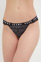 Στρινγκ Pepe Jeans πλεκτό ύφασμα μαύρο PLU10948.999