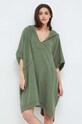 Бавовняне пляжне покривало Polo Ralph Lauren зелений 21381476