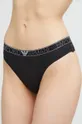 μαύρο Στρινγκ Emporio Armani Underwear 2-pack Γυναικεία
