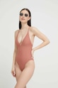 Roxy costum de baie dintr-o bucată usor rigidizat maro ERJX103514