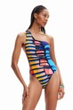 Суцільний купальник Desigual 23SWMK08 чорний SS23