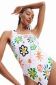 Desigual costum de baie dintr-o bucată 23SWMK42 alb SS23