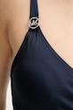 MICHAEL Michael Kors egyrészes fürdőruha LOGO TRIM SURPLICE ONE PIECE sötétkék MM7M759