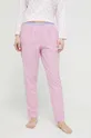 ροζ Βαμβακερό παντελόνι πιτζάμα United Colors of Benetton Γυναικεία