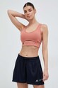 adidas by Stella McCartney sutien sport TrueStrength usor rigidizat portocaliu HS1699