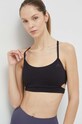 adidas Performance sportmelltartó jógázáshoz Studio melltartó merevítő nélkül fekete HS7254
